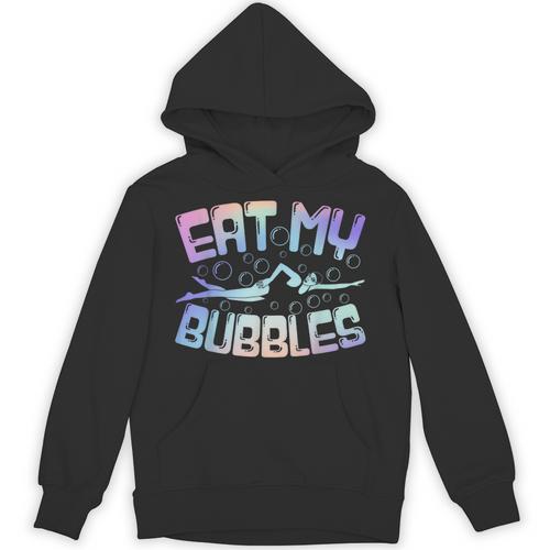 Swimming Eat My Bubbles Swim Watercolour Unisex Hoodie - SwimGear Co