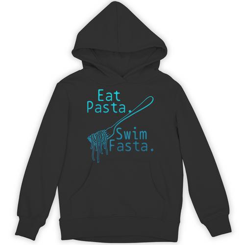 Swimming Eat Pasta Swim Fasta Swimmer Unisex Hoodie - SwimGear Co