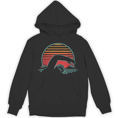 Swimming Retro Vintage 80s Style Swimmer Unisex Hoodie - SwimGear Co