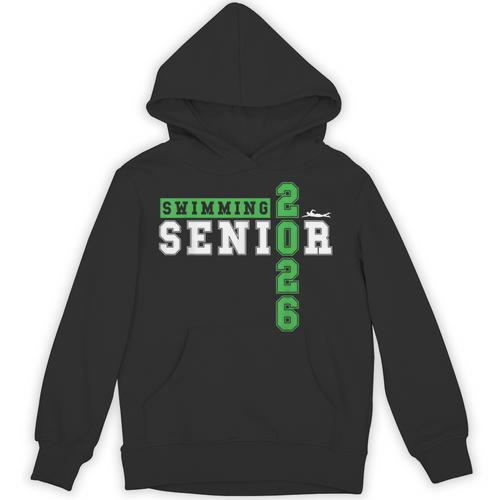 Swimming Senior Night Swim Senior 2026 Graduation 33 Unisex Hoodie - SwimGear Co