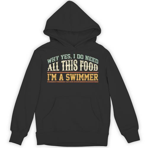 Swimming Swimmer Eating Swim Unisex Hoodie - SwimGear Co
