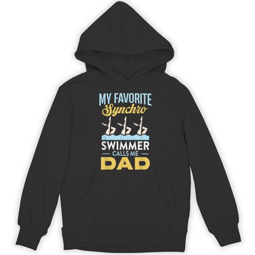 Synchronized Swimming Dad Favorite Synchro Swimmer Artistic Unisex Hoodie - SwimGear Co