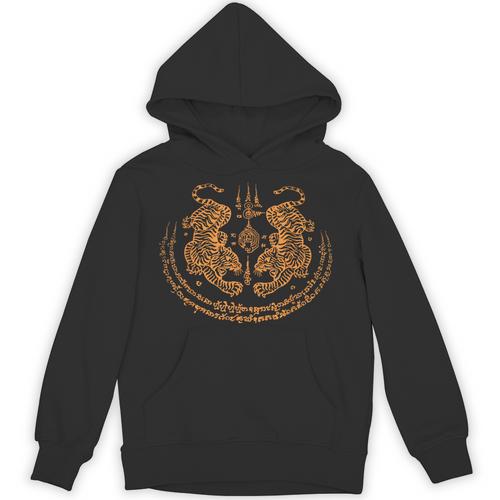 Twin Tiger Sak Yant Tattoo Muay Thai Thai Martial Arts Unisex Hoodie - Nak Muay Co.