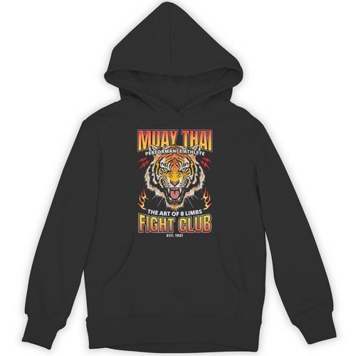 Vintage Muay Thai Twin Tiger Art Of 8 Limbs Unisex Hoodie - Nak Muay Co.