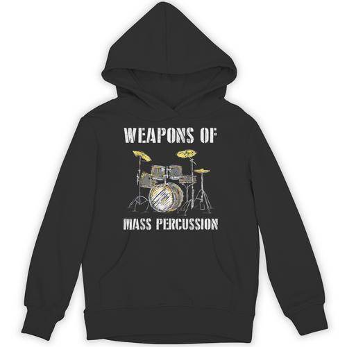 Weapons Of Mass Percussion Band Best Drummer Drum Kit Unisex Hoodie - Downbeat Supply