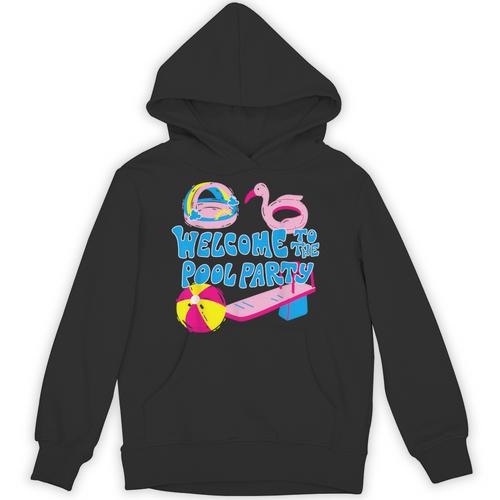 Welcome To The Pool Party Birthday Summer Family Swimming Unisex Hoodie - SwimGear Co
