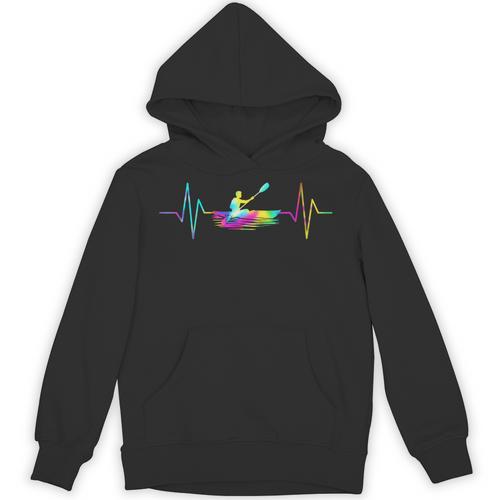 Women's Kayaking Heartbeat Tie Dye Canoe Boating Kayaks Unisex Hoodie - Paddle Life