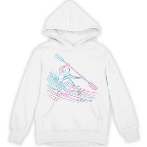 Canoe Canoeing Kayak Paddling Canoeist Raglan Baseball Tee Unisex Hoodie - Paddle Life