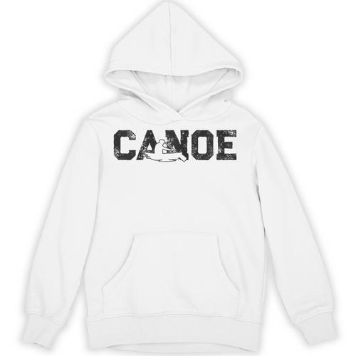 Canoe Canoeing Vintage Canoe Raglan Baseball Tee Unisex Hoodie - Paddle Life