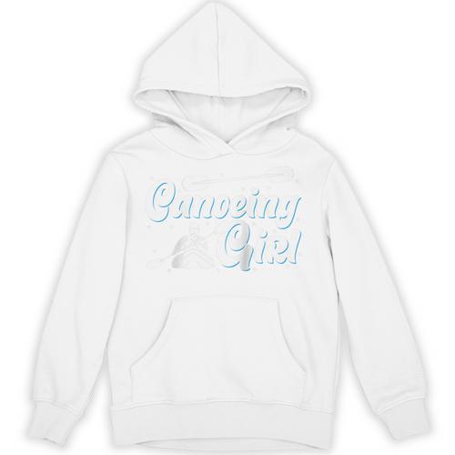 Canoeing Girl Raglan Baseball Tee Unisex Hoodie - Paddle Life