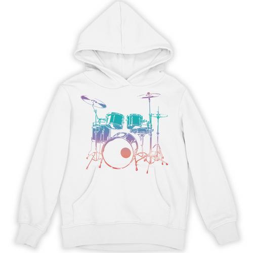 Drum Kit Drummer Graphic Sweatshirt Unisex Hoodie - Downbeat Supply