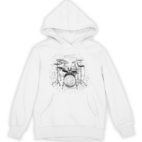 Drum Kit Premium Tri-Blend Unisex Hoodie - Downbeat Supply
