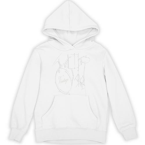 Drum Kit Vintage Drum Set Drummer Unisex Hoodie - Downbeat Supply