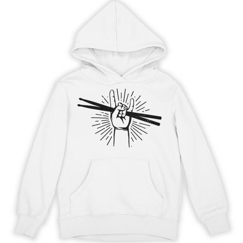 Drummer Drum Kit Rock & Roll Music Drummer Unisex Hoodie - Downbeat Supply