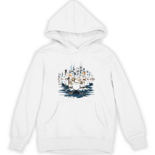 Drumset Drum Kit Music Drummer Drumming Unisex Hoodie - Downbeat Supply