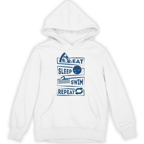 Eat Sleep Swimming Repeat Swimming Unisex Hoodie - SwimGear Co