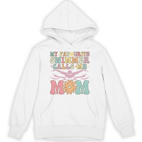 Favourite Swimmer Calls Me Mom Swimming Mom Female Swimmer Unisex Hoodie - SwimGear Co