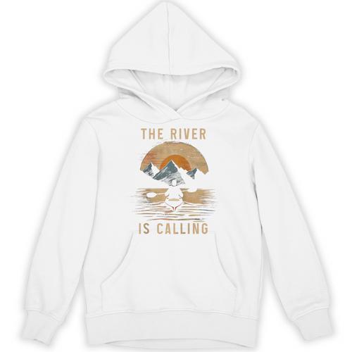 Kayak Kayak Vintage Mountains Canoe Kayak Raglan Baseball Tee Unisex Hoodie - Paddle Life