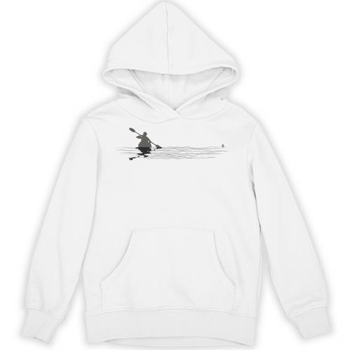 Kayaking Graphic Kayak Figure Kayaker Canoe Paddling Unisex Hoodie - Paddle Life
