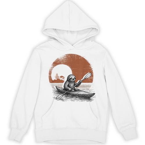 Kayaking Sloth Kayak Kayaker Canoe Paddling Unisex Hoodie - Paddle Life