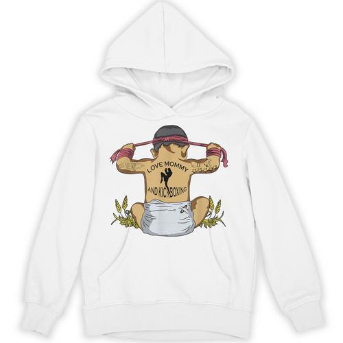 Kickboxing Muay Thai Training Fitness Baby Love Mommy Unisex Hoodie - Nak Muay Co.