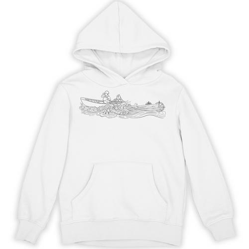Minimalist Canoeing Water River Canoe Unisex Hoodie - Paddle Life