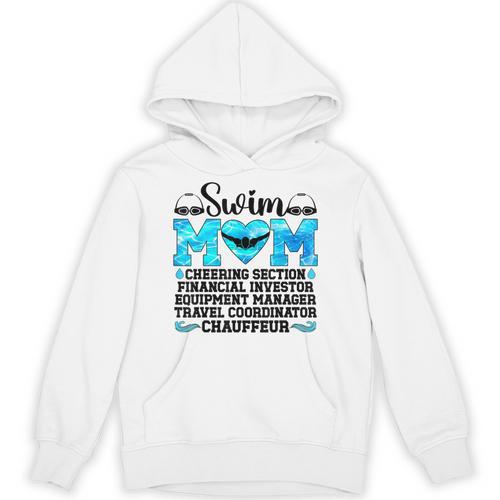 Swim Mom Definition Swimming Mother Of A Swimmer Mom Unisex Hoodie - SwimGear Co