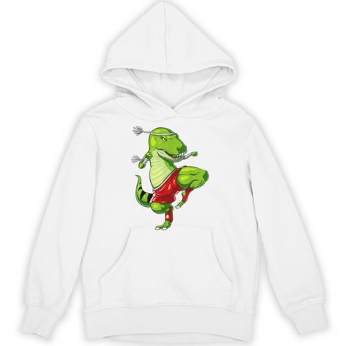 T-Rex Dinosaur Muay Thai Boxing Karate Martial Arts Kung Fu Unisex Hoodie - Nak Muay Co.