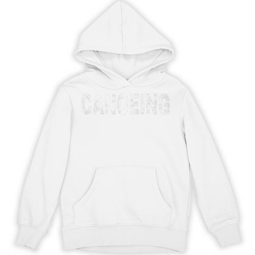 Vintage Canoeing Text Hobby Apparel Raglan Baseball Tee Unisex Hoodie - Paddle Life