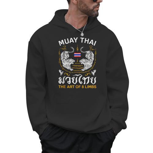 The Art Of 8 Limbs Sak Yant Tiger Muay Thai Men Hoodie - Nak Muay Co.