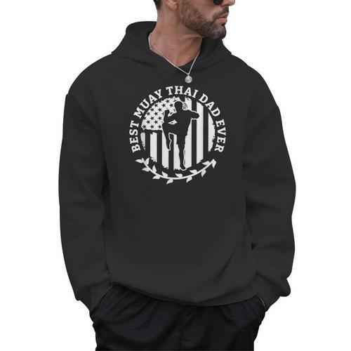 Best Muay Thai Dad Ever Martial Arts Fighter Men Hoodie - Nak Muay Co.