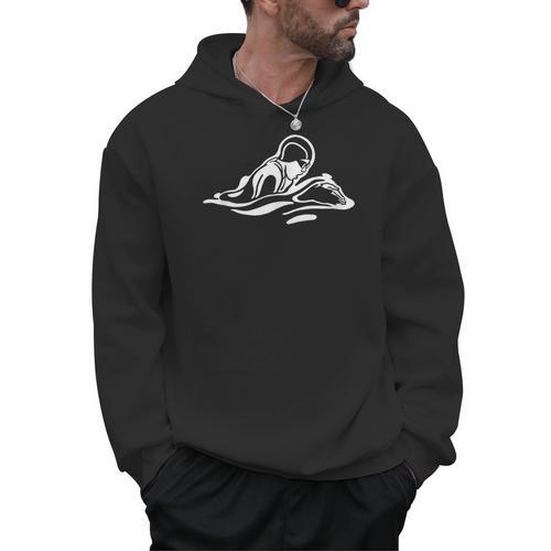 Breaststroke Swimming Stylized Design For Swimmers Men Hoodie - SwimGear Co