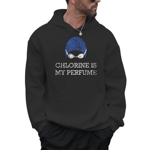 Chlorine Is My Perfume Shirt Swim Swimming Men Hoodie - SwimGear Co