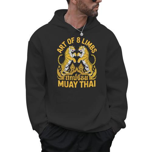 Cute Muay Thai Art For Men Women Kids Muay Thai Lovers Men Hoodie - Nak Muay Co.