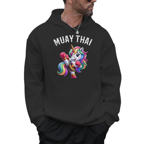 Cute Muay Thai Unicorn Men Hoodie - Nak Muay Co.