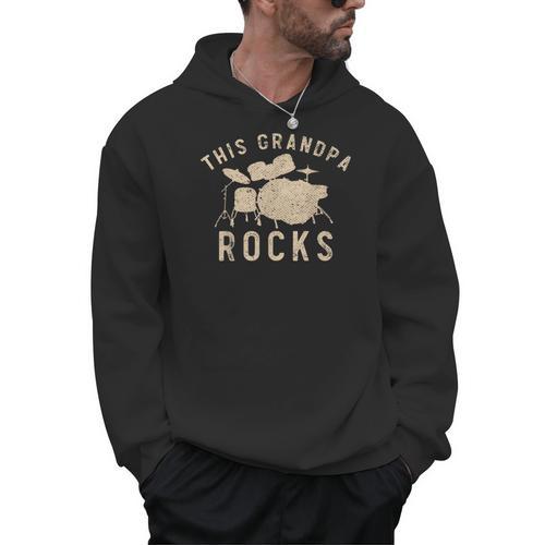 Dieser Opa Rockt Trommzeuger Drummer Musik Drum Kit Men Hoodie - Downbeat Supply