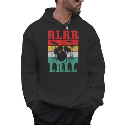Drummer RLRR LRLL Vintage Drum Kit Men Hoodie - Downbeat Supply