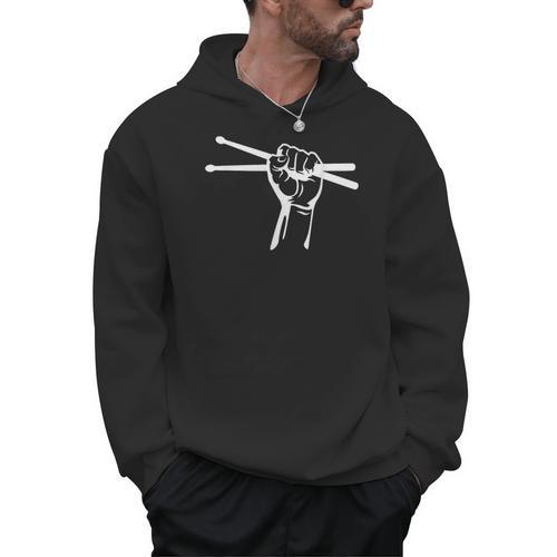 Drumsticks Hand Drum Kit Drummer Men Hoodie - Downbeat Supply
