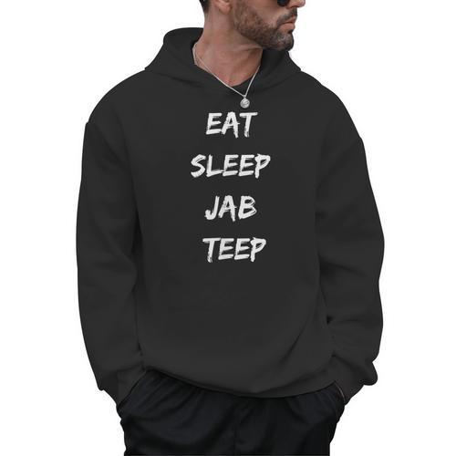 Eat Sleep Jab Teep Rep Muay Thai Men Hoodie - Nak Muay Co.
