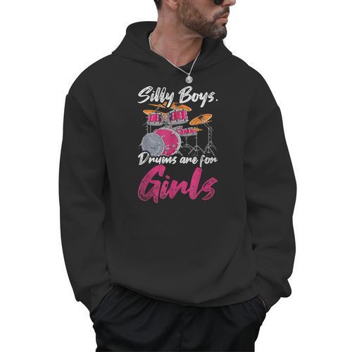 Girls Boys Kids Drummer Drum Kit Men Hoodie - Downbeat Supply