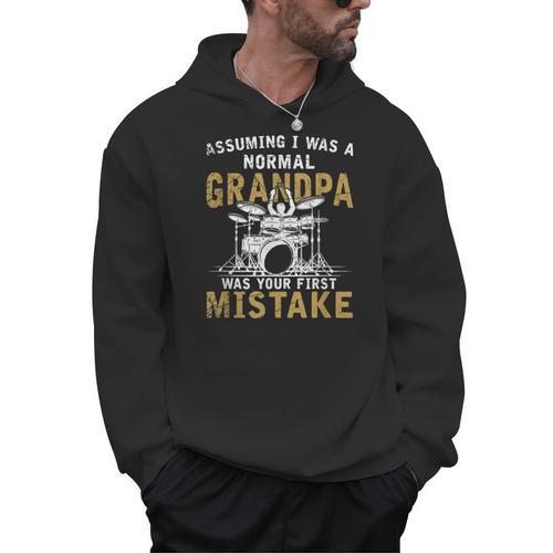 Grandpa Drummer Father's Day Drum Kit Men Hoodie - Downbeat Supply