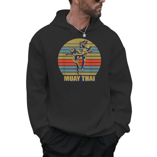 Great Muay Thai Kickboxing Martial Artist Thailand Men Hoodie - Nak Muay Co.