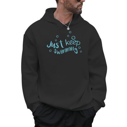 Just Keep Swimming Just Keep Swimming T's & More Men Hoodie - SwimGear Co