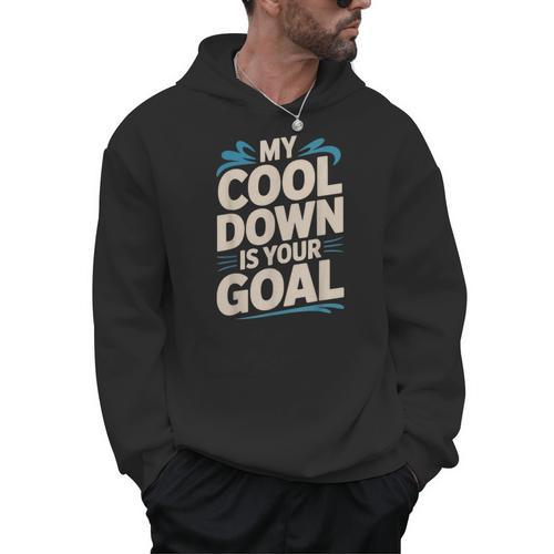 Masters Swimmer Cool Down Workout Humor Bold Swimming Men Hoodie - SwimGear Co