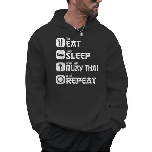 Muay Thai Boxing Thai Boxer Thai Kickboxing Men Hoodie - Nak Muay Co.