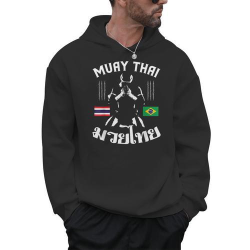 Muay Thai Brazil Brazilian Martial Arts Thai Men Hoodie - Nak Muay Co.