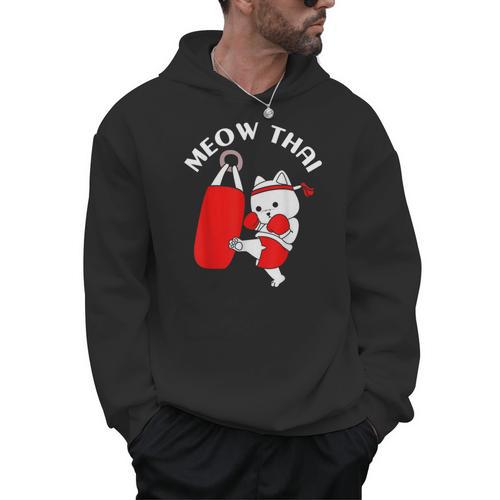 Muay Thai Cat Meow Thai Men Hoodie - Nak Muay Co.