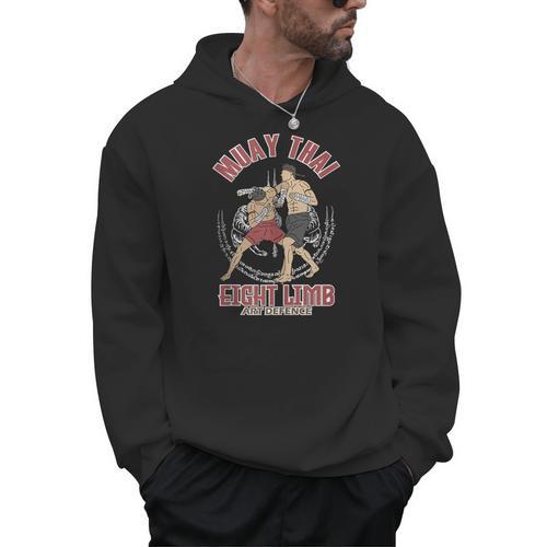 Muay Thai Eight Limb Art Defence Men Hoodie - Nak Muay Co.