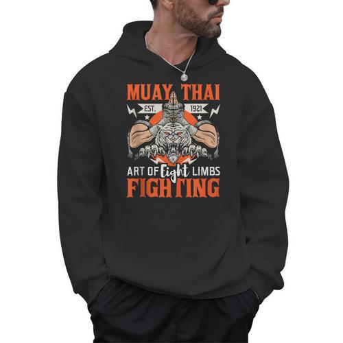 Muay Thai Fighting MMA Thai Boxing Mixed Martial Arts Men Hoodie - Nak Muay Co.