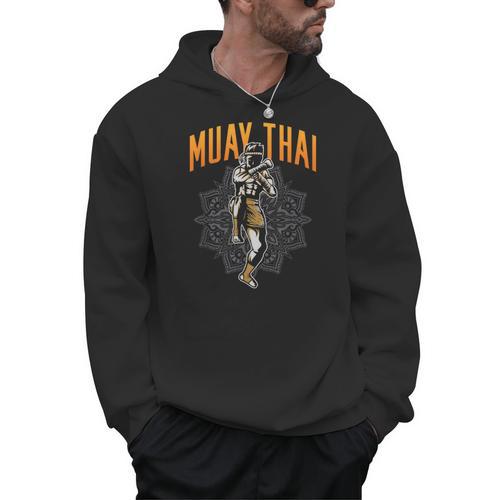 Muay Thai Hobby Martial Arts Fighter Boxing Men Hoodie - Nak Muay Co.